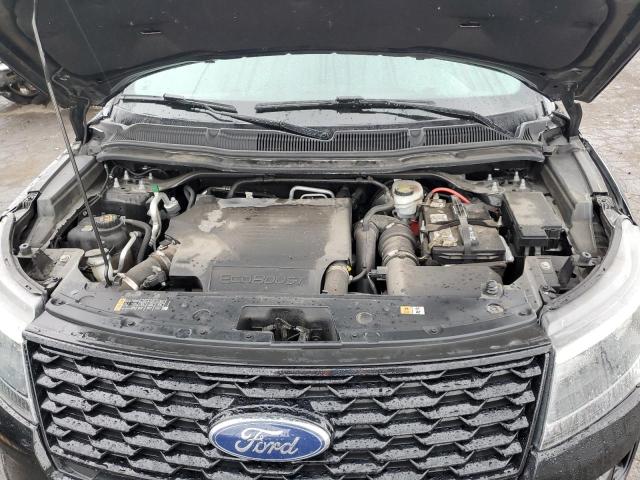 1FM5K8GT6JGC53598 - 2018 FORD EXPLORER SPORT შავი ფოტო 12