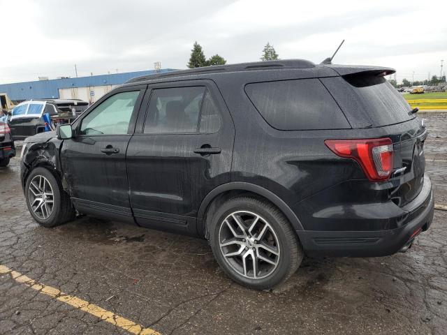 1FM5K8GT6JGC53598 - 2018 FORD EXPLORER SPORT შავი ფოტო 2