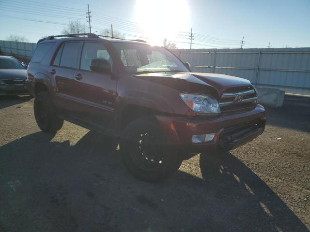 JTEBU14R558036301 - 2005 TOYOTA 4RUNNER SR5 BURGUNDY photo 4