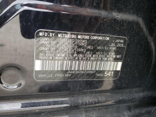 JA4AD3A35KZ008607 - 2019 MITSUBISHI OUTLANDER SE 黑色 照片 13