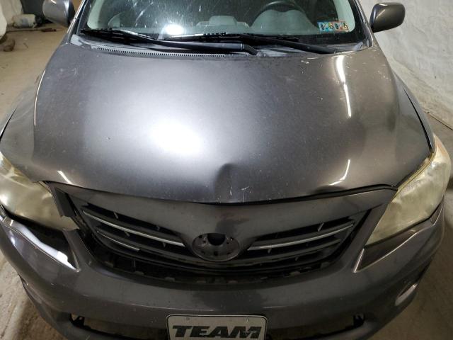 5YFBU4EE4DP202604 - 2013 TOYOTA COROLLA BASE Մոխրագույն լուսանկար 11