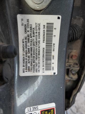 2HGFA1F32BH520456 - 2011 HONDA CIVIC VP GRAY photo 12