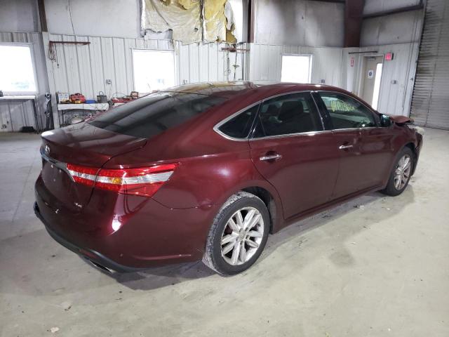 4T1BK1EBXDU012248 - 2013 TOYOTA AVALON BASE MAROON photo 3