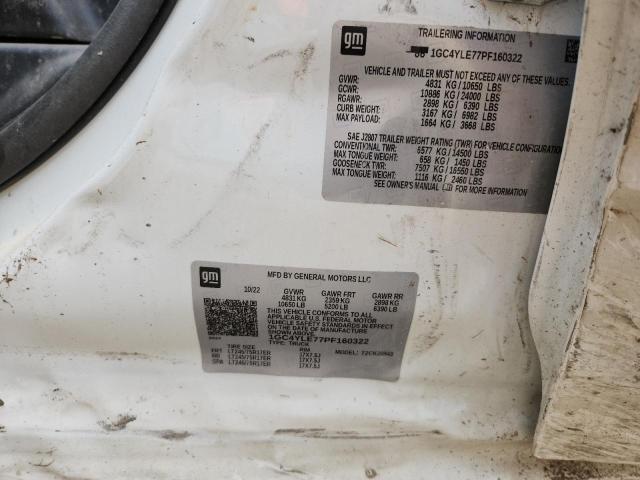 1GC4YLE77PF160322 - 2023 CHEVROLET SILVERADO K2500 HEAVY DUTY WHITE photo 13