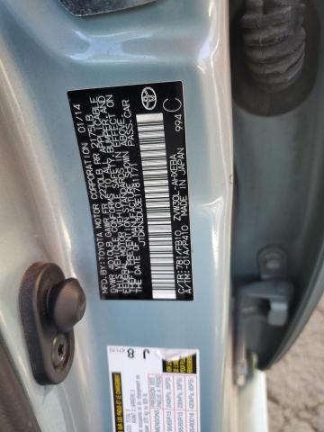 JTDKN3DU3E1781171 - 2014 TOYOTA PRIUS TEAL photo 12
