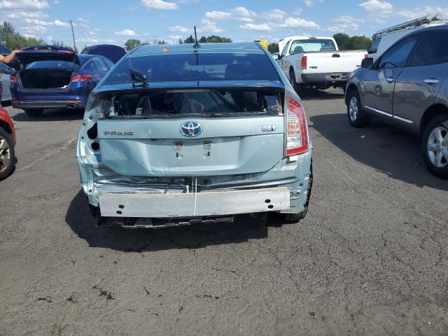 JTDKN3DU3E1781171 - 2014 TOYOTA PRIUS TEAL photo 6
