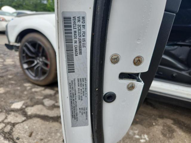 2C3CDZFJ6MH668090 - 2021 DODGE CHALLENGER R/T SCAT PACK WHITE photo 12