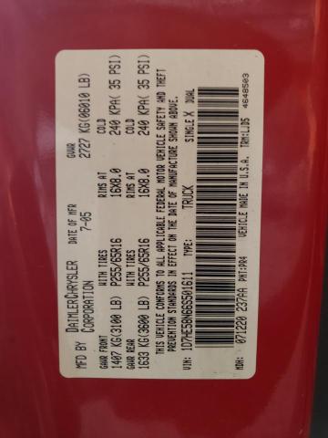 1D7HE58N66S501611 - 2006 DODGE DAKOTA QUAD LARAMIE RED photo 12