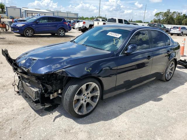 WBAVB77538NH80147 - 2008 BMW 335 I BLUE photo 1