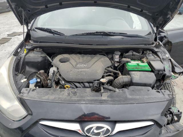 KMHCT5AE5CU018594 - 2012 HYUNDAI ACCENT GLS შავი ფოტო 11