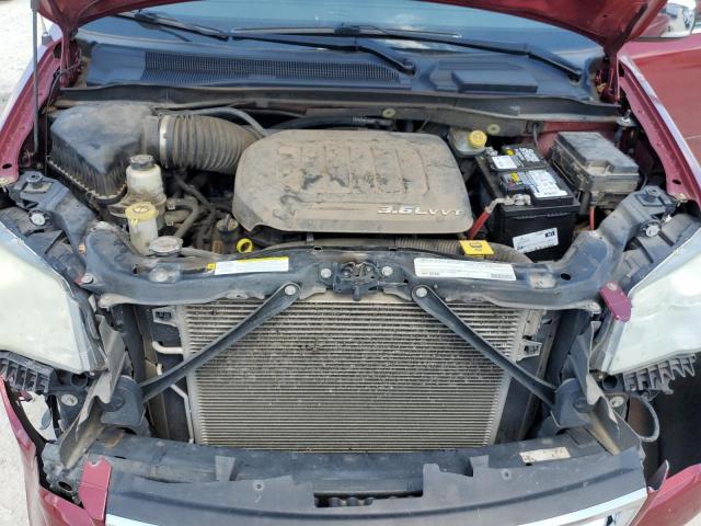 2A4RR8DG1BR645679 - 2011 CHRYSLER TOWN & COU TOURING L BURGUNDY photo 12