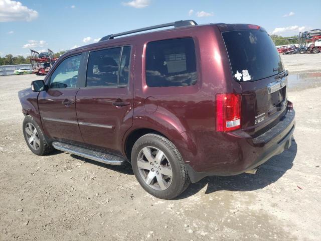 5FNYF4H96DB065731 - 2013 HONDA PILOT TOURING BURGUNDY photo 2