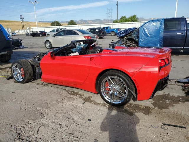 1G1YA3D71E5110065 - 2014 CHEVROLET CORVETTE STINGRAY 1LT RED photo 2