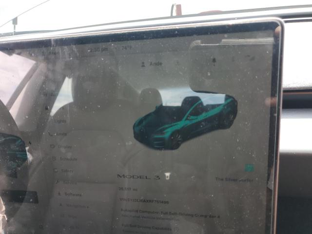 5YJ3E1EAXRF751496 - 2024 TESLA MODEL 3 GRAY photo 9