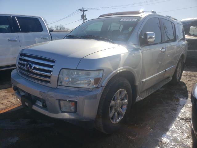 5N3AA08C84N804638 - 2004 INFINITI QX56 SILVER photo 2