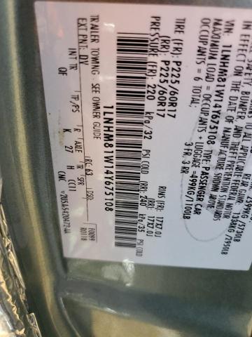 1LNHM81W14Y675108 - 2004 LINCOLN TOWN CAR EXECUTIVE TURQUOISE photo 12