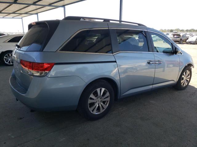 5FNRL5H69EB094277 - 2014 HONDA ODYSSEY EXL BLUE photo 3