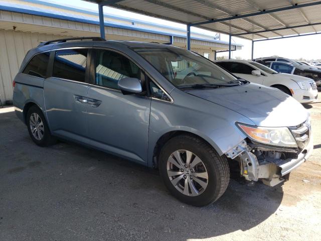 5FNRL5H69EB094277 - 2014 HONDA ODYSSEY EXL BLUE photo 4