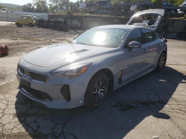 KNAE35LD5P6123533 - 2023 KIA STINGER GT LINE GRAY photo 1