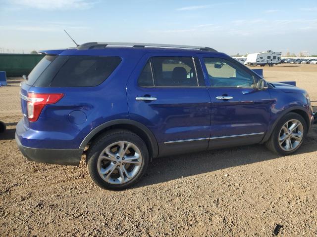 1FM5K8F83FGA65965 - 2015 FORD EXPLORER LIMITED BLUE photo 3