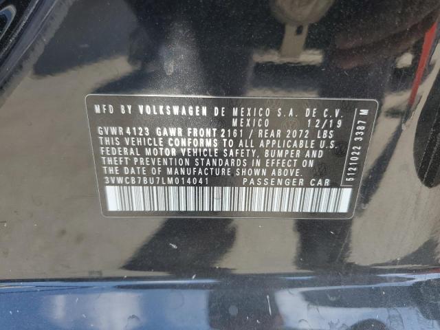 3VWCB7BU7LM014041 - 2020 VOLKSWAGEN JETTA S BLACK photo 13