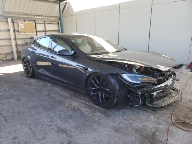 5YJSA1E66NF496634 - 2022 TESLA MODEL S ვერცხლისფერი ფოტო 4