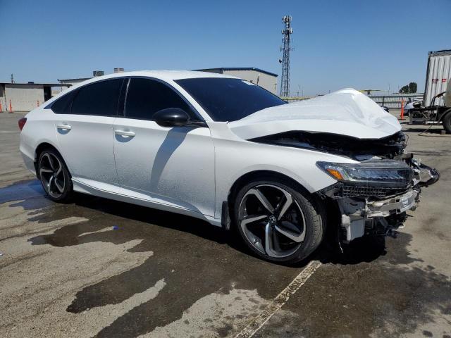 1HGCV1F37NA038849 - 2022 HONDA ACCORD SPORT WHITE photo 4