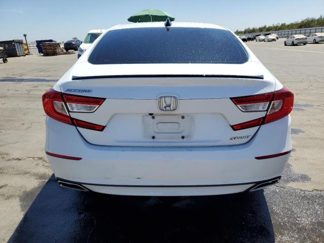 1HGCV1F37NA038849 - 2022 HONDA ACCORD SPORT WHITE photo 6