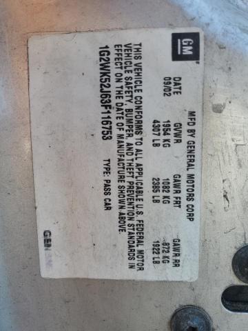 1G2WK52J63F116753 - 2003 PONTIAC GRAND PRIX SE 银色 照片 13