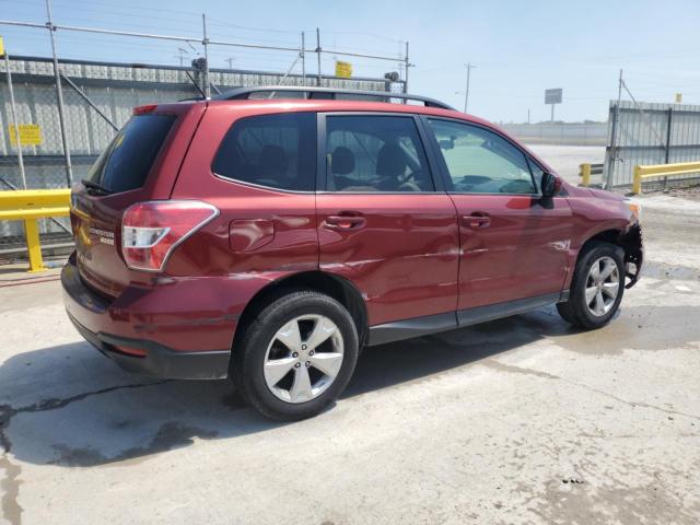JF2SJADC5FH590269 - 2015 SUBARU FORESTER 2.5I PREMIUM BURGUNDY photo 3