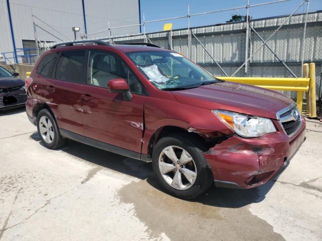 JF2SJADC5FH590269 - 2015 SUBARU FORESTER 2.5I PREMIUM BURGUNDY photo 4