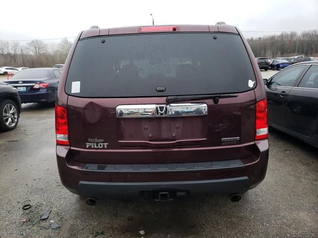 5FNYF4H96AB012149 - 2010 HONDA PILOT TOURING BURGUNDY photo 6