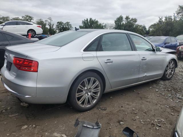 WAURGAFD3DN002642 - 2013 AUDI A8 L QUATTRO SILVER photo 3