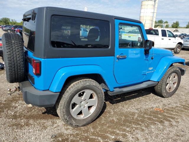 1J4AA5D10BL617945 - 2011 JEEP WRANGLER SAHARA BLUE photo 3