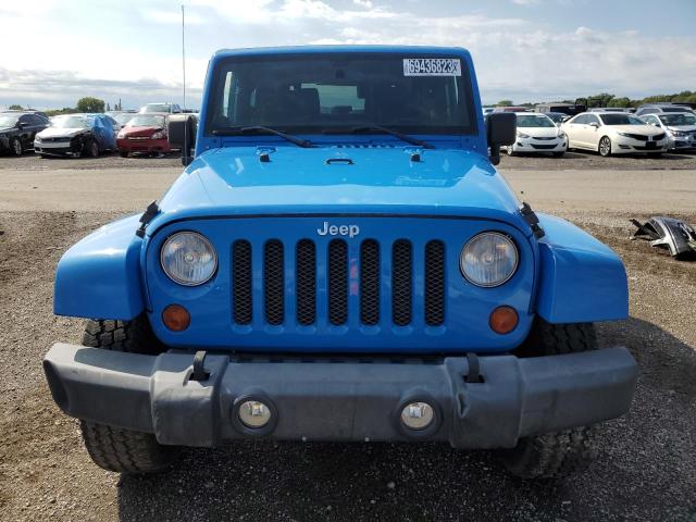 1J4AA5D10BL617945 - 2011 JEEP WRANGLER SAHARA BLUE photo 5