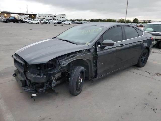 3FA6P0HD1KR250496 - 2019 FORD FUSION SE GRAY photo 1