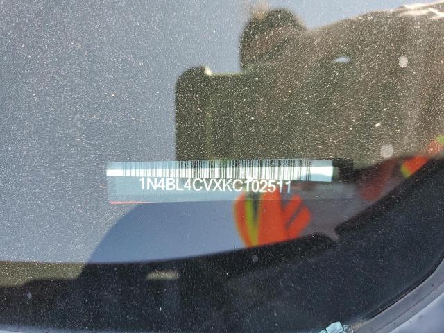 1N4BL4CVXKC102511 - 2019 NISSAN ALTIMA SR Kırmızı fotoğraf 12