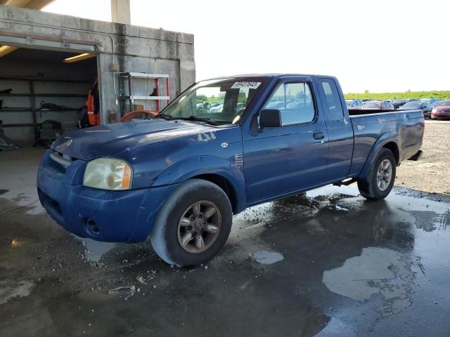 1N6DD26S01C362594 - 2001 NISSAN FRONTIER KING CAB XE BLUE photo 1