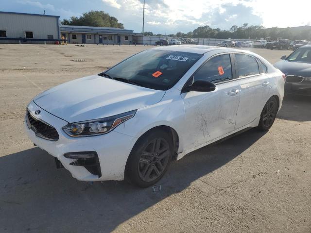 3KPF34AD2ME366159 - 2021 KIA FORTE GT LINE WHITE photo 1