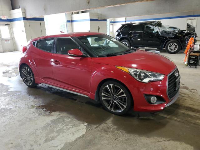 KMHTC6AE8GU284669 - 2016 HYUNDAI VELOSTER TURBO წითელი ფოტო 4