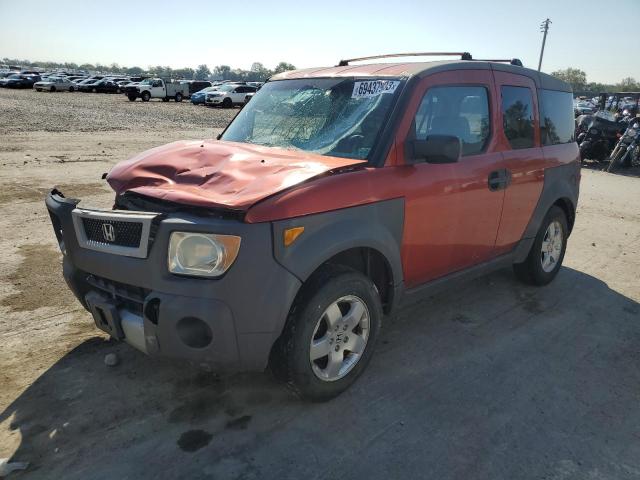 5J6YH286X4L022375 - 2004 HONDA ELEMENT EX ORANGE photo 1