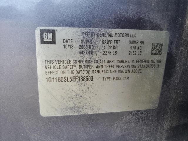 1G11B5SL5EF138603 - 2014 CHEVROLET MALIBU LS BLUE photo 12