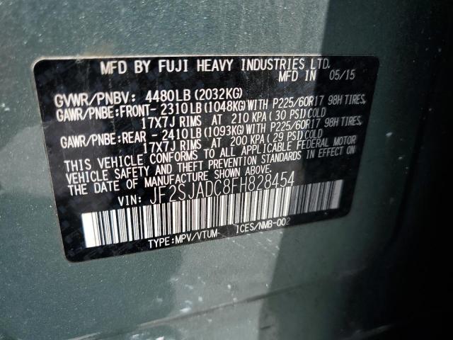 JF2SJADC8FH828454 - 2015 SUBARU FORESTER 2.5I PREMIUM 绿色 照片 14