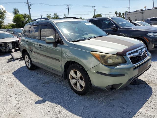 JF2SJADC8FH828454 - 2015 SUBARU FORESTER 2.5I PREMIUM 绿色 照片 4