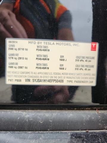 5YJSA1H14EFP50406 - 2014 TESLA MODEL S 黑色 照片 12