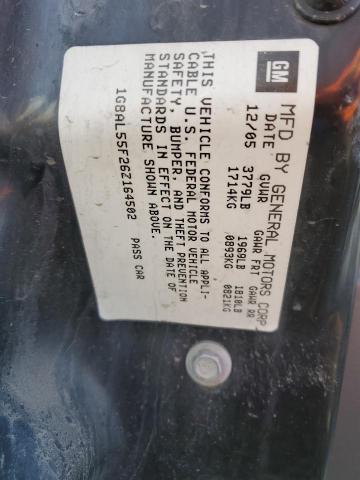 1G8AL55F26Z164502 - 2006 SATURN ION LEVEL 3 SILVER photo 12