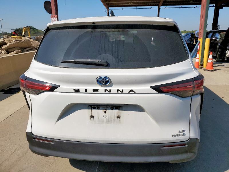5TDKRKEC2MS058885 - 2021 TOYOTA SIENNA LE Biały zdjęcie 6