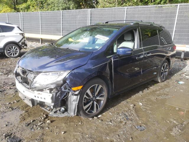 5FNRL6H9XJB039783 - 2018 HONDA ODYSSEY ELITE Azul foto 1