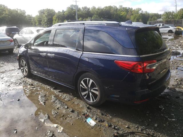 5FNRL6H9XJB039783 - 2018 HONDA ODYSSEY ELITE Azul foto 2