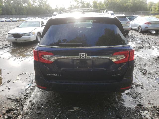 5FNRL6H9XJB039783 - 2018 HONDA ODYSSEY ELITE Azul foto 6